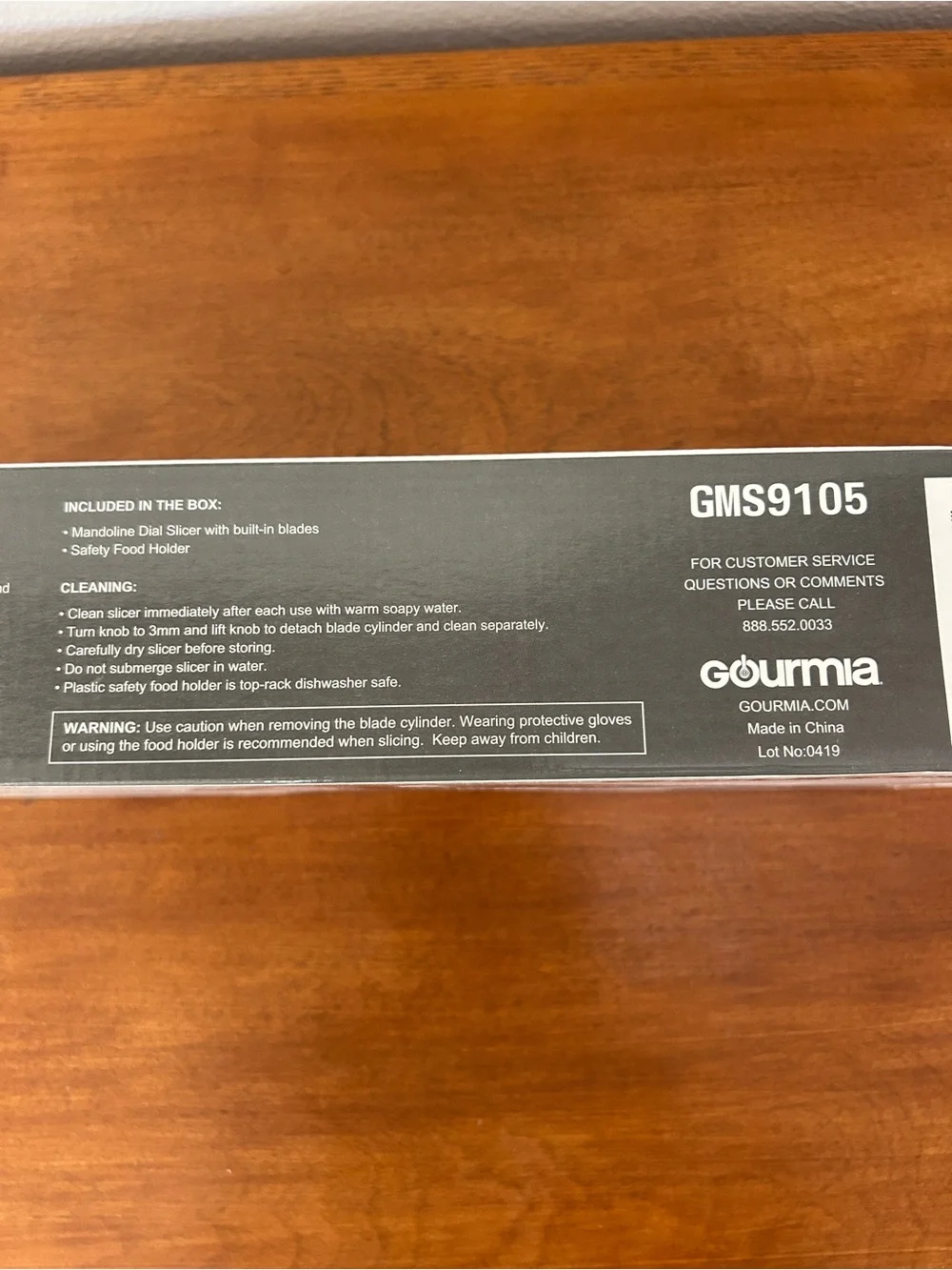 Gourmia Mandoline Dial Slicer